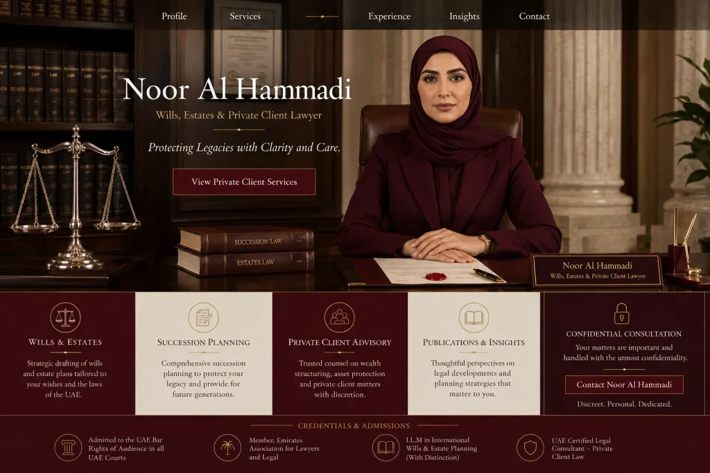 Lawyer and legal advisor portfolio website concept 09